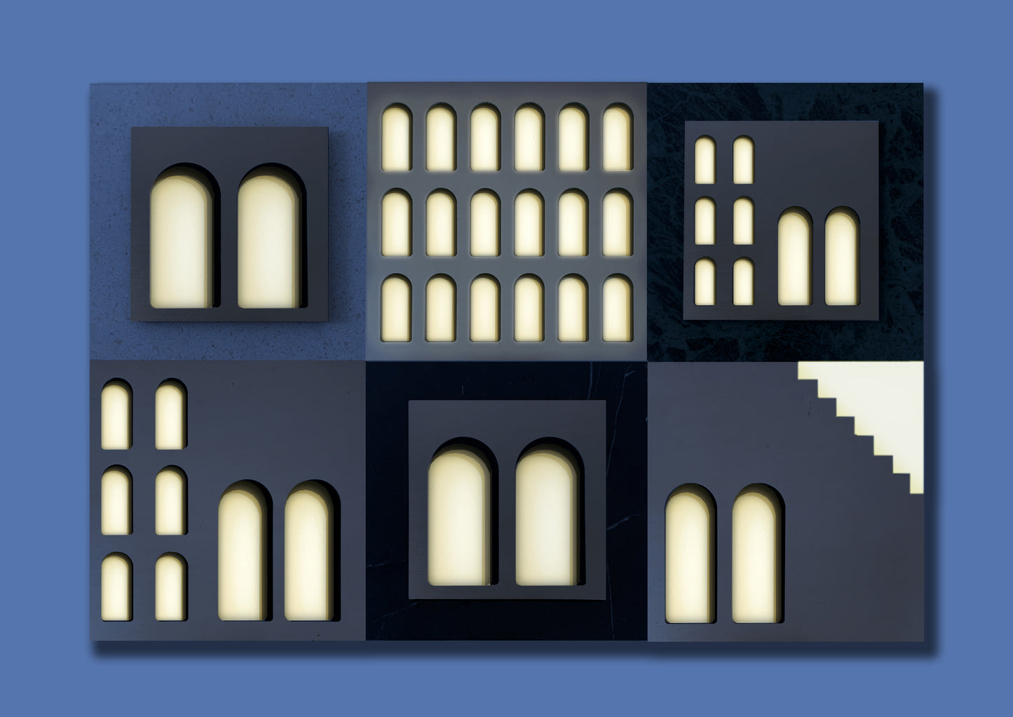 Palm Jumeirah Wall Lights - 6 PIECES WALL LIGHT v1 horizontal