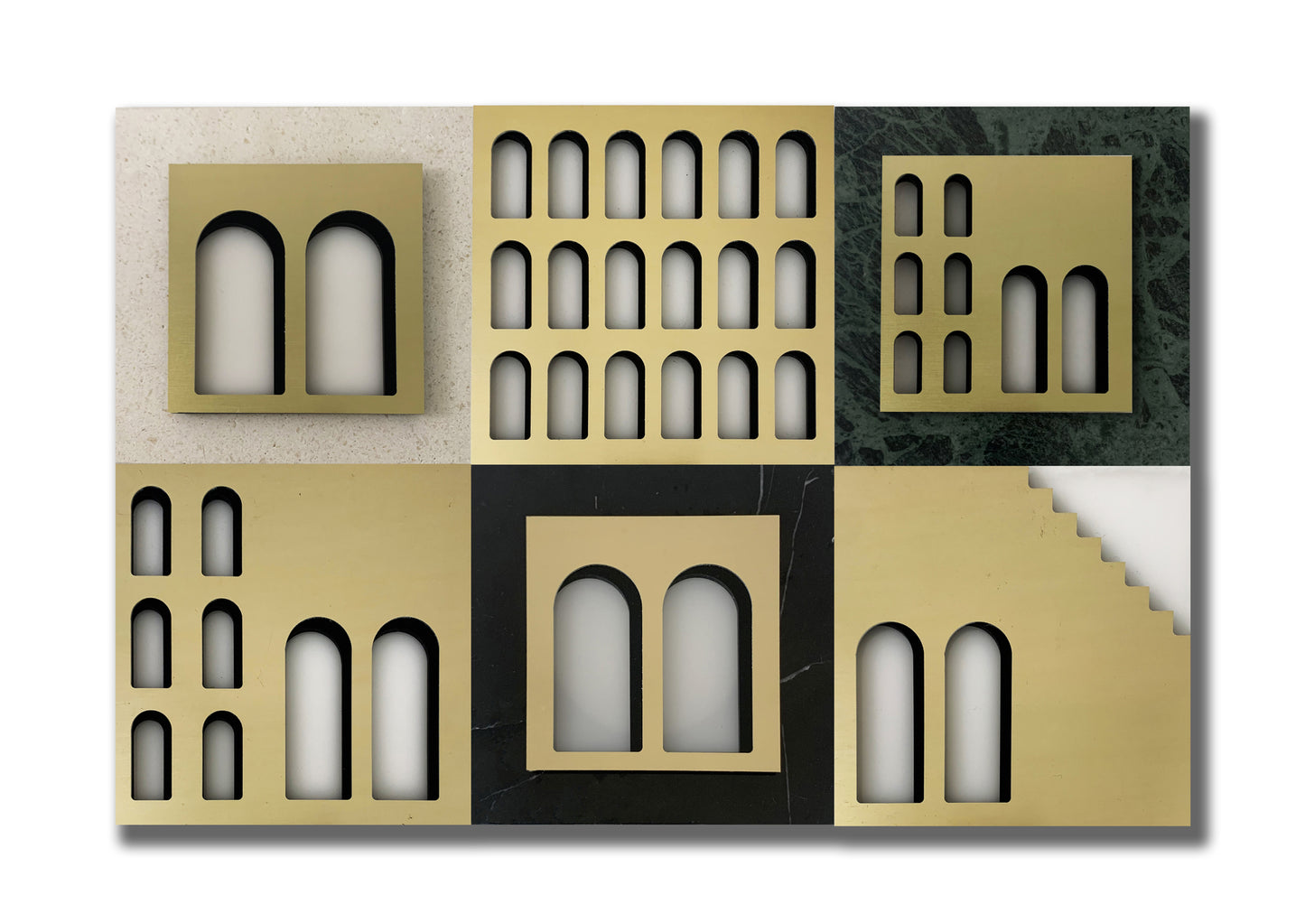 Palm Jumeirah Wall Lights - 6 PIECES WALL LIGHT v1 horizontal