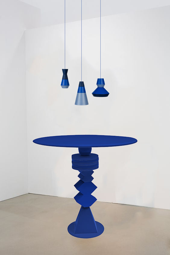 Blue Dining table - 4 people