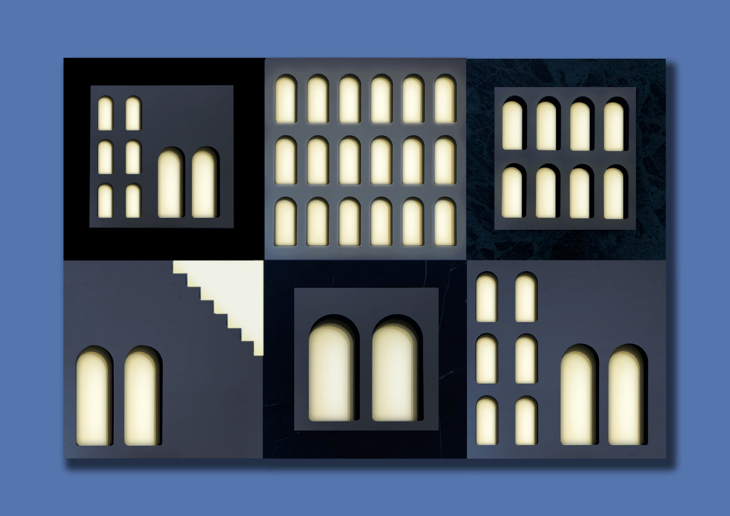 Palm Jumeirah Wall Lights - 6 PIECES WALL LIGHT v2 horizontal