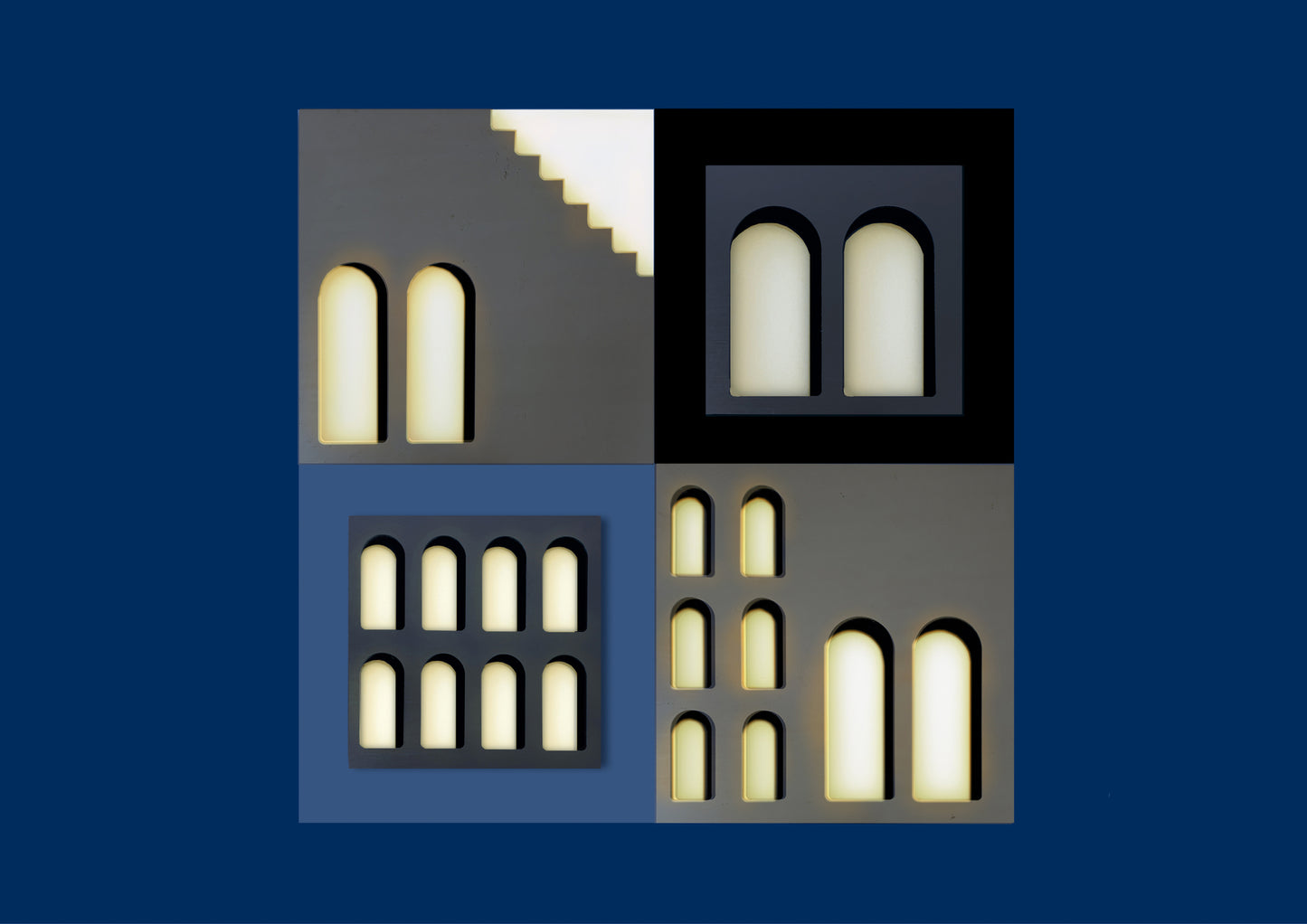 Palm Jumeirah Wall Lights - 4 PIECES WALL LIGHT v2