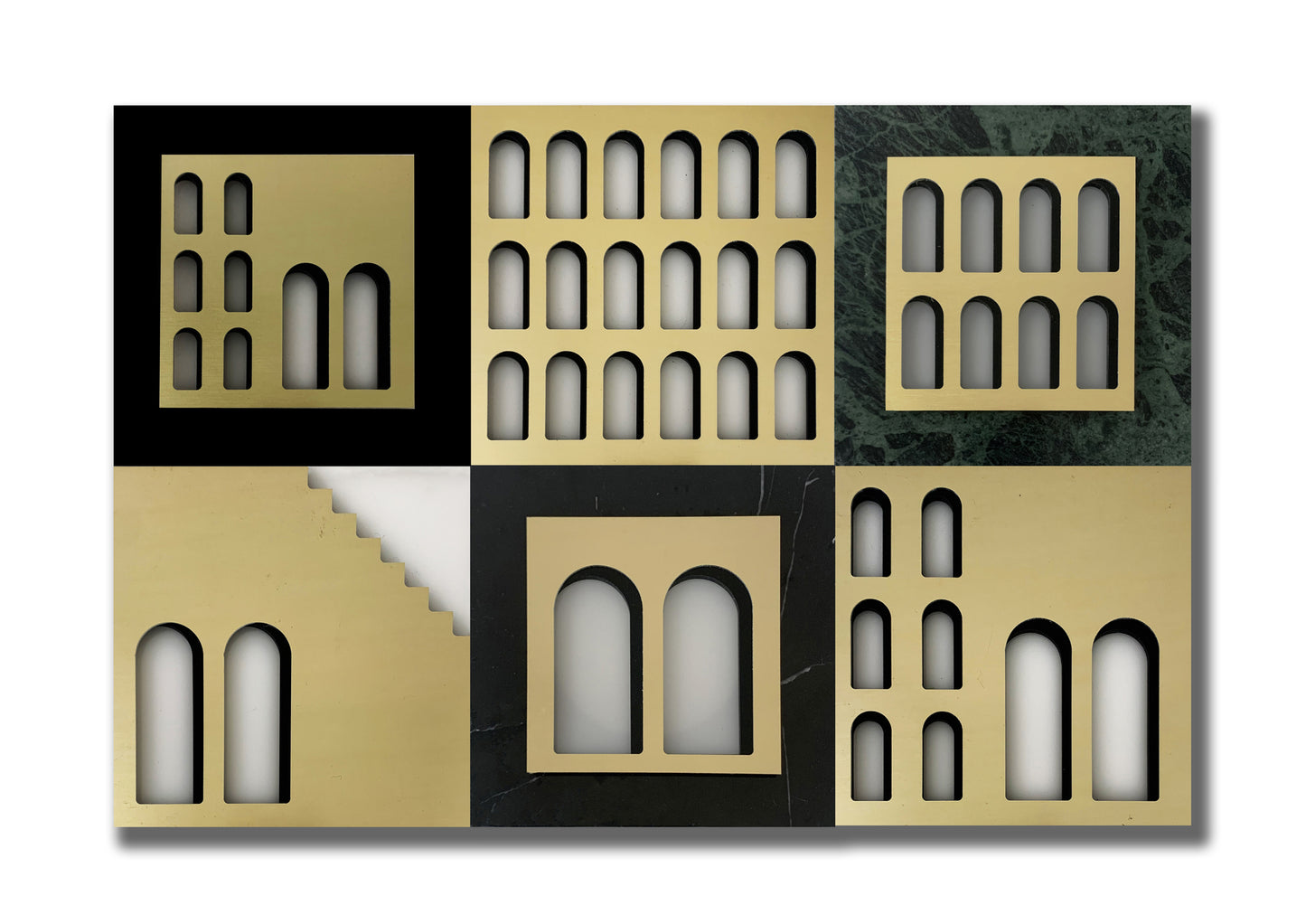 Palm Jumeirah Wall Lights - 6 PIECES WALL LIGHT v2 horizontal