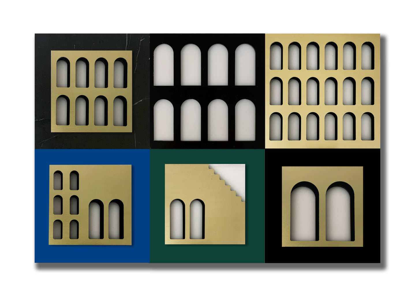 Palm Jumeirah Wall Lights - 6 PIECES WALL LIGHT v3 horizontal