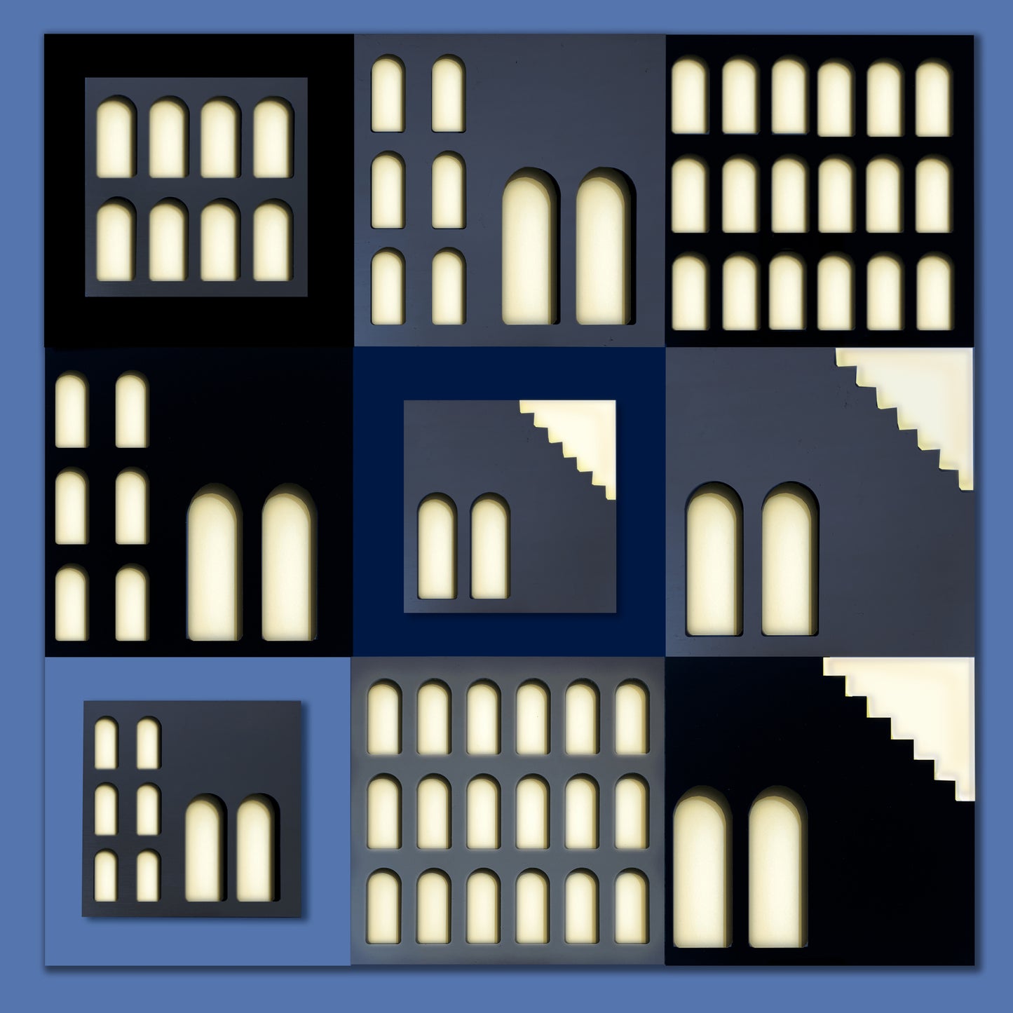 Palm Jumeirah Wall Lights - 9 PIECES WALL LIGHT v3