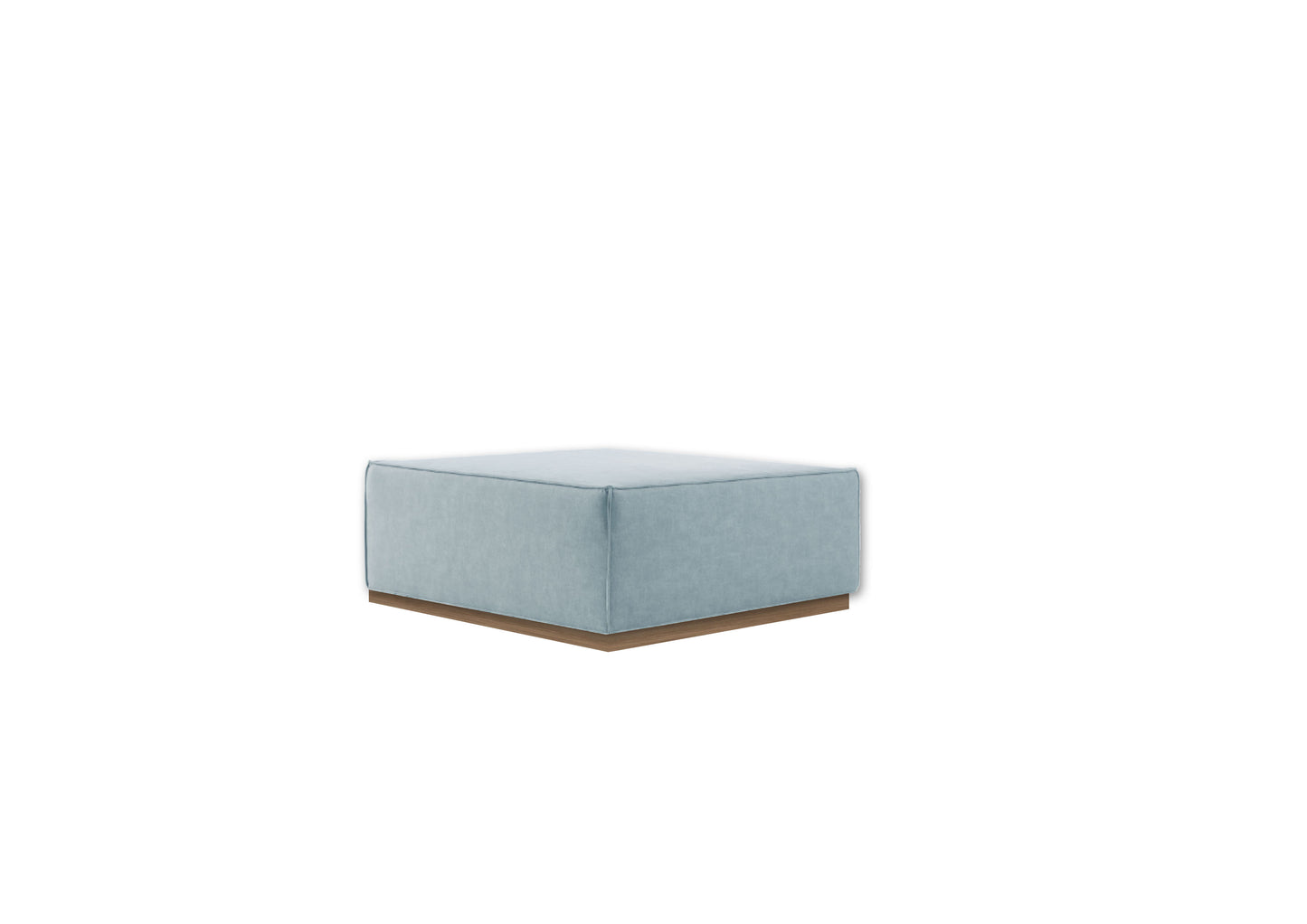 Outdoor light blue squared sofa - Single Module - without backrest
