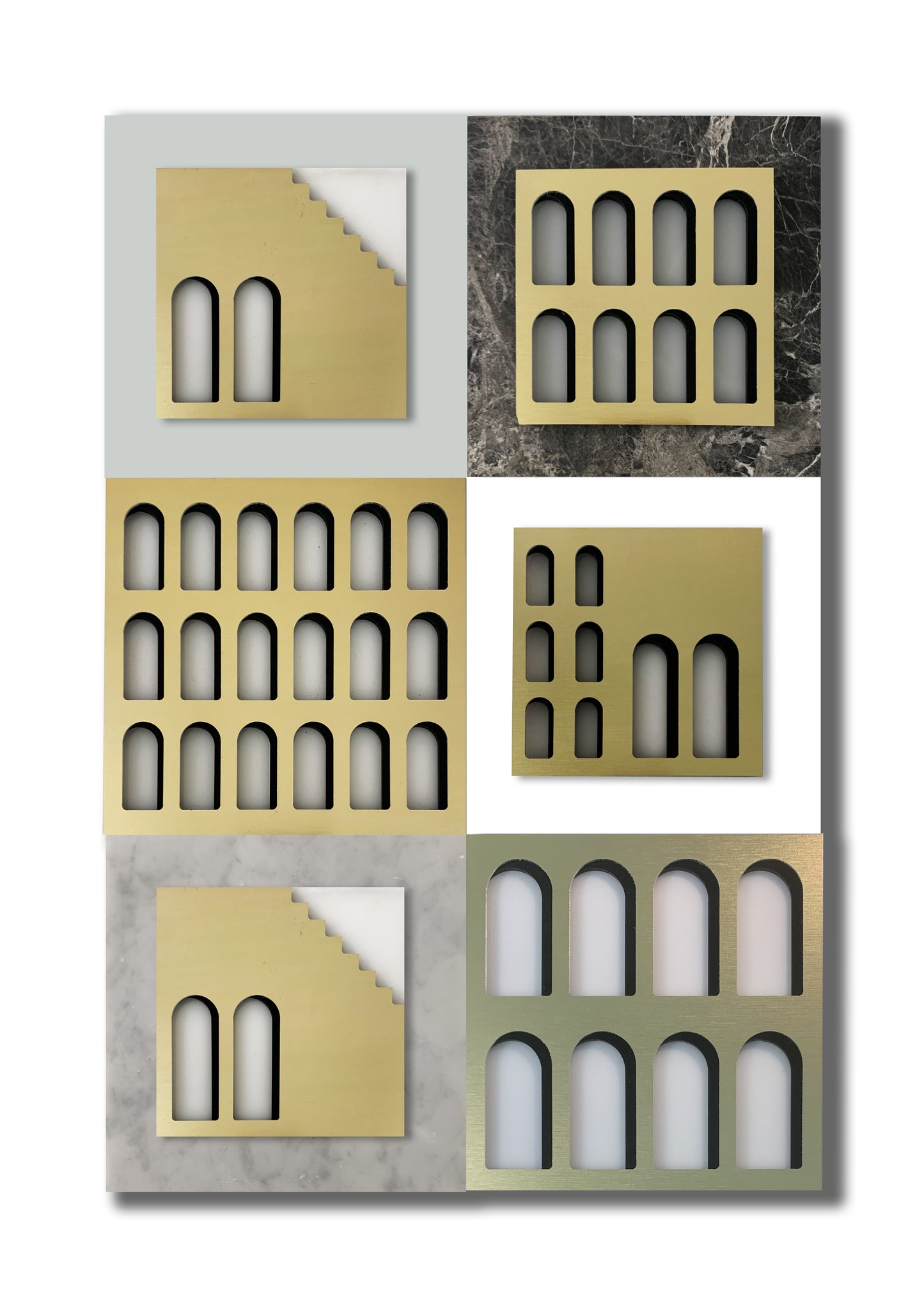 Palm Jumeirah Wall Lights - 6 PIECES WALL LIGHT v4 vertical