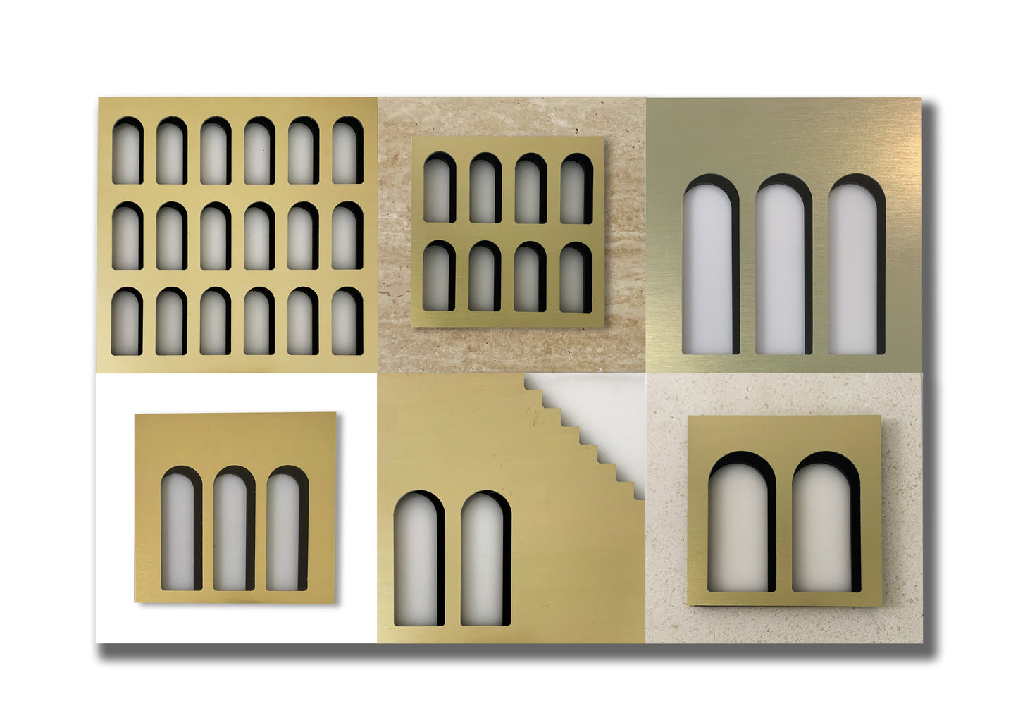Palm Jumeirah Wall Lights - 6 PIECES WALL LIGHT v5 horizontal