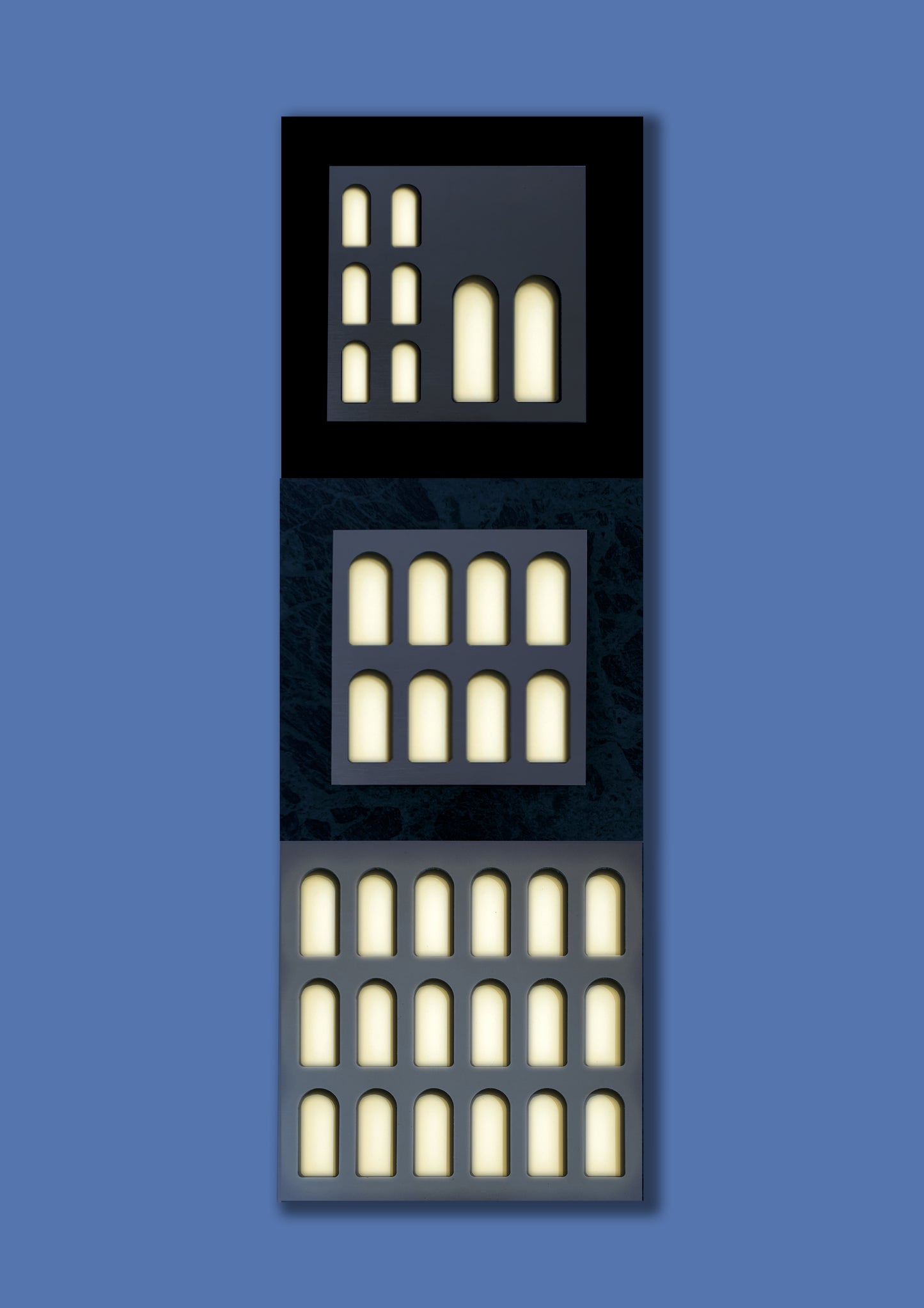 Palm Jumeirah Wall Lights - 3 PIECES WALL LIGHT v5 Vertical