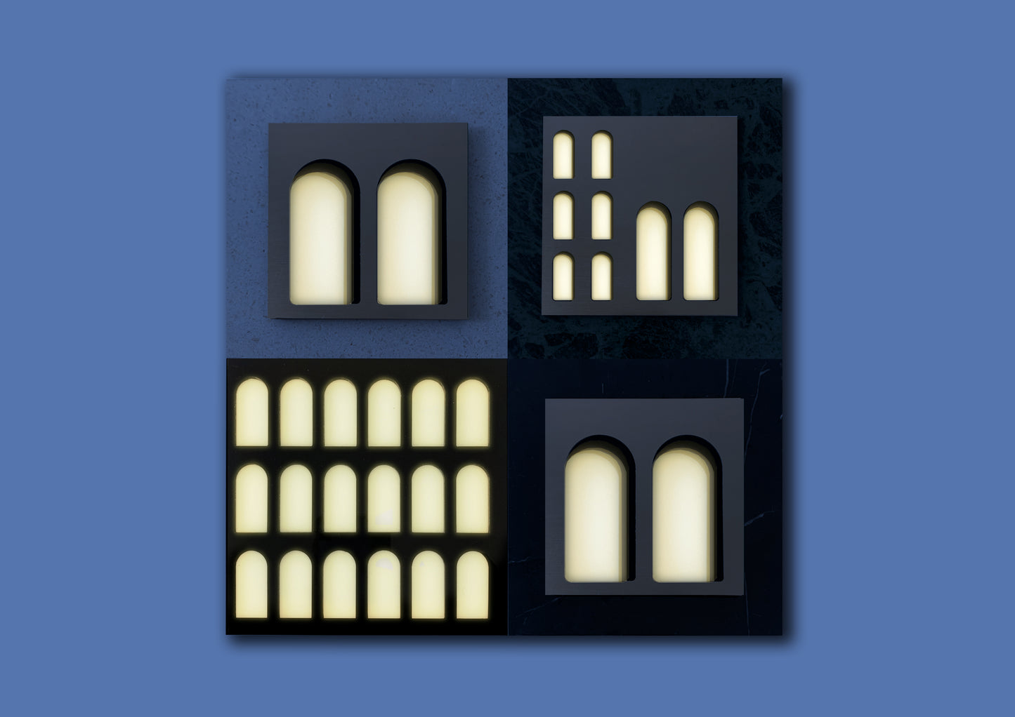 Palm Jumeirah Wall Lights - 4 PIECES WALL LIGHT v5