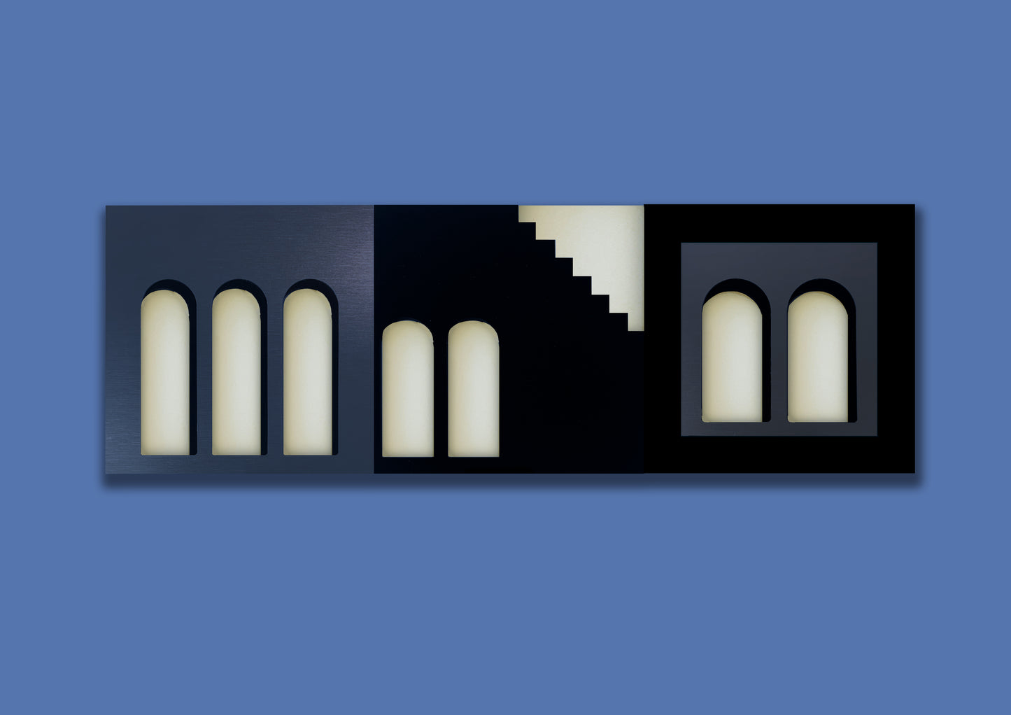 Palm Jumeirah Wall Lights - 3 PIECES WALL LIGHT v6 Horizontal