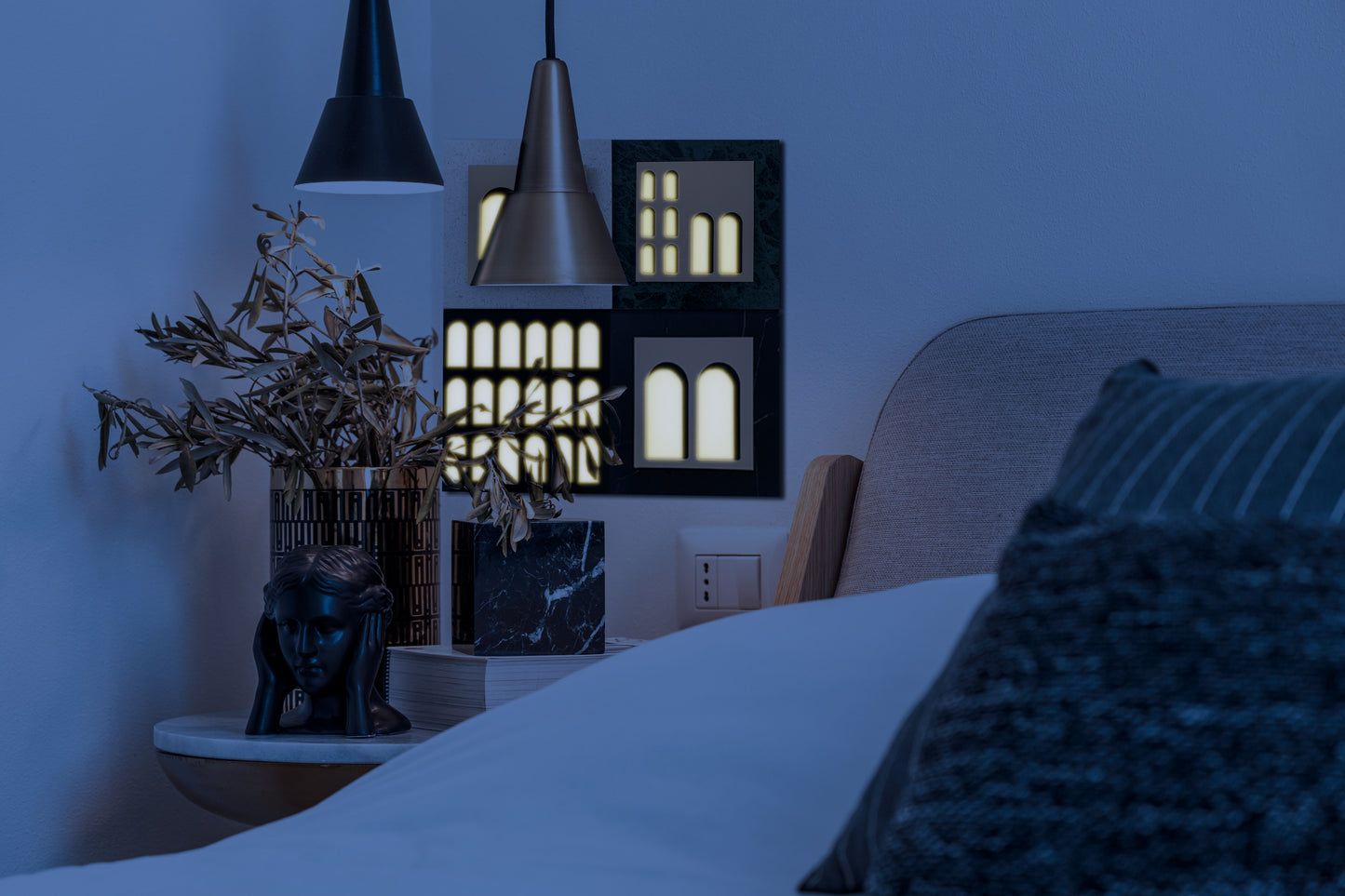 Palm Jumeirah Wall Lights - 4 PIECES WALL LIGHT v1