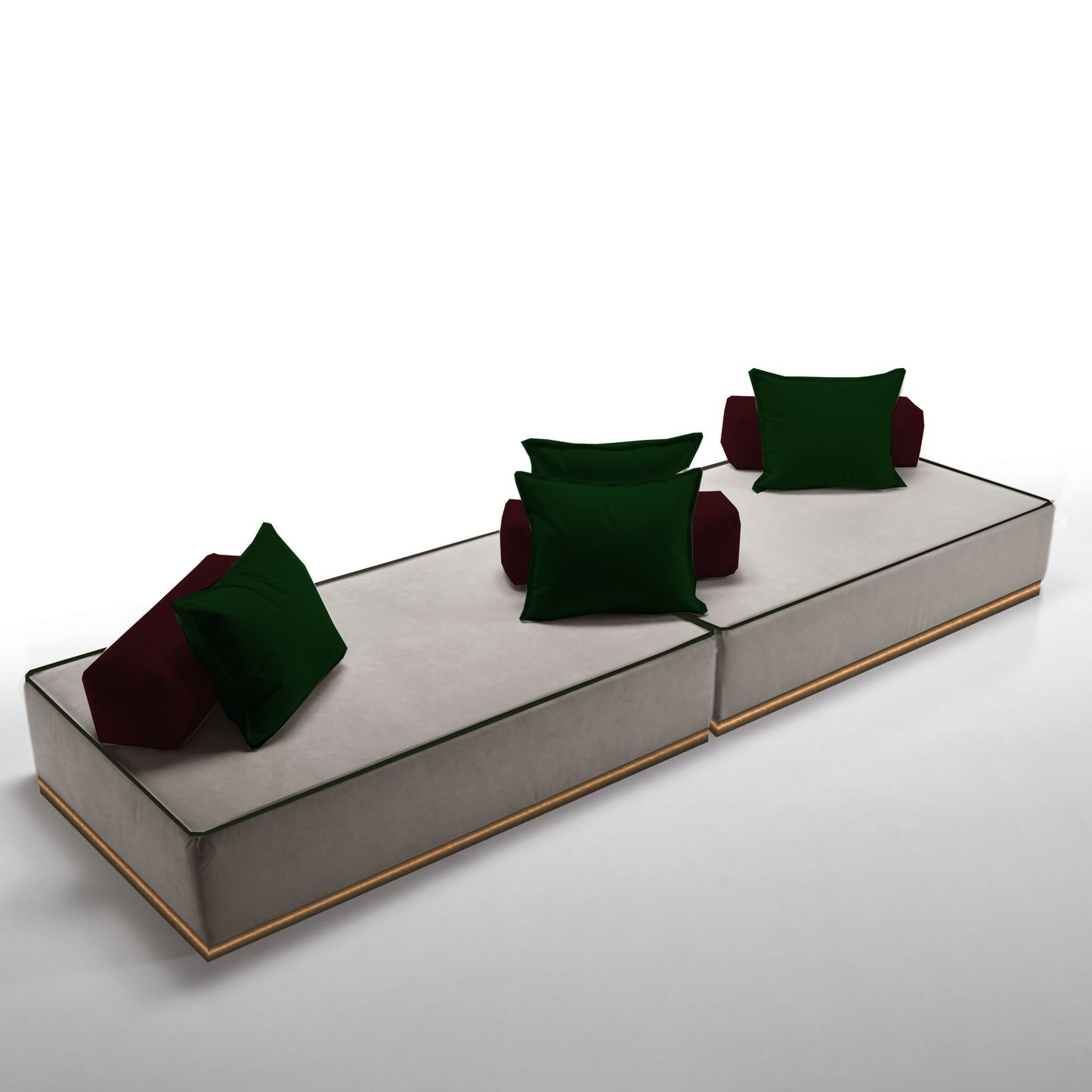 Modular rectangular sofas - two set