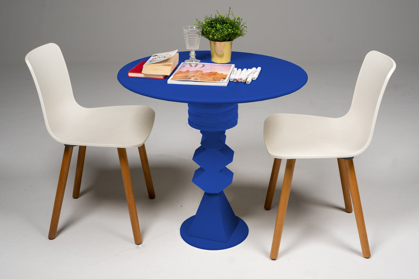 Blue Dining table - 4 people