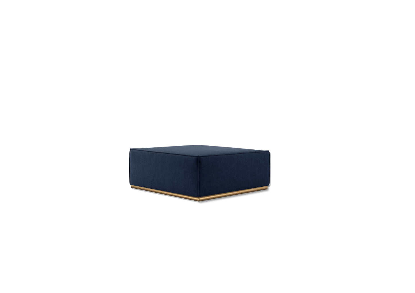Blue squared sofa - Single Module - without backrest