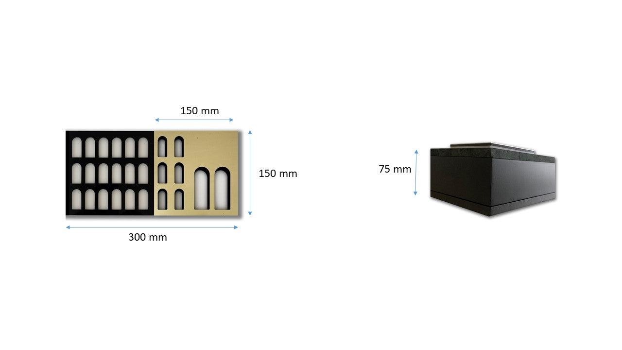 Palm Jumeirah Wall Lights - 2 PIECES WALL LIGHT v4 Horizontal