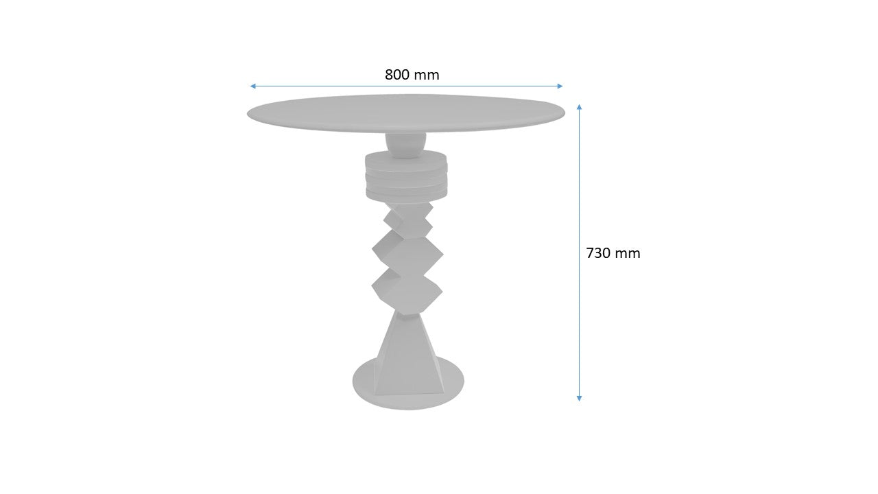White Dining table - 4 people