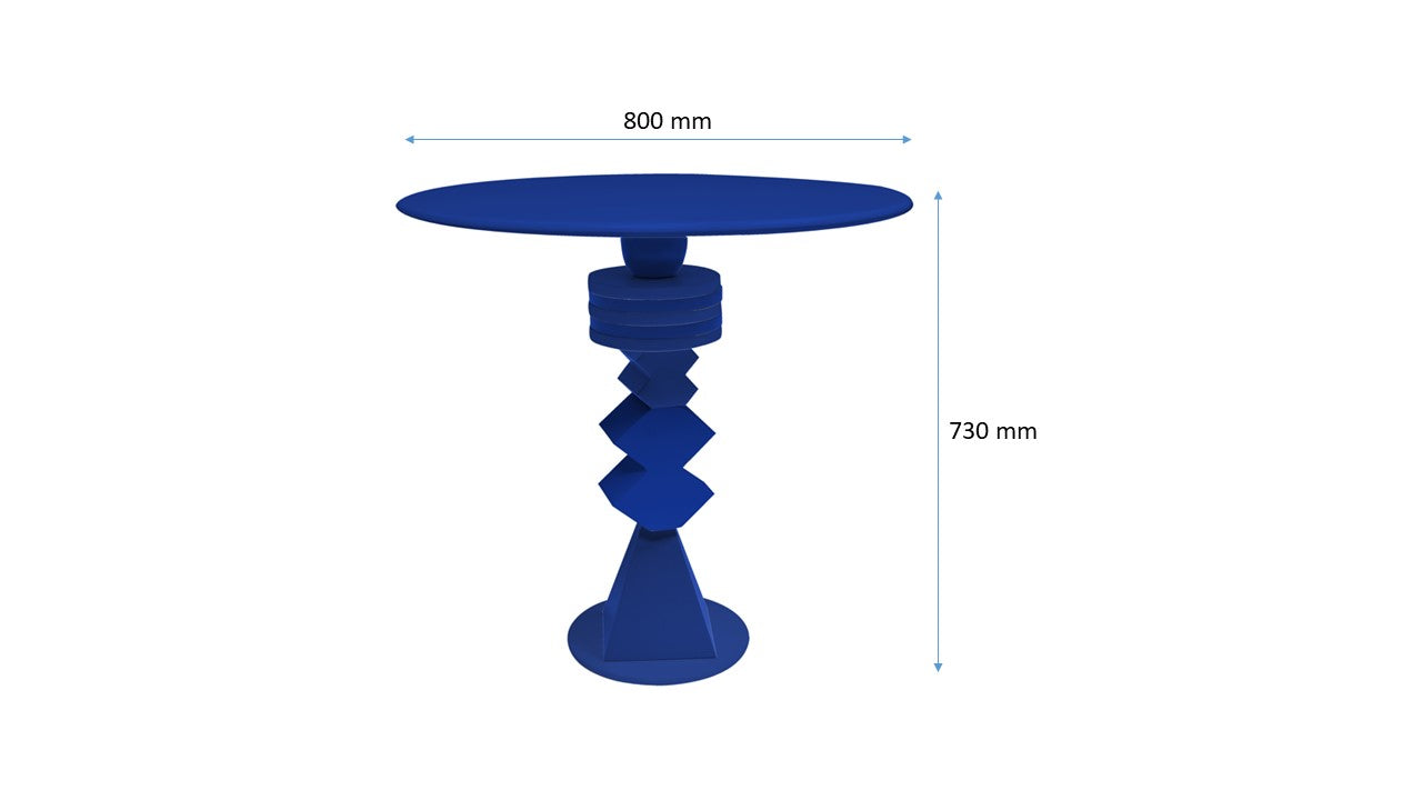 Blue Dining table - 4 people