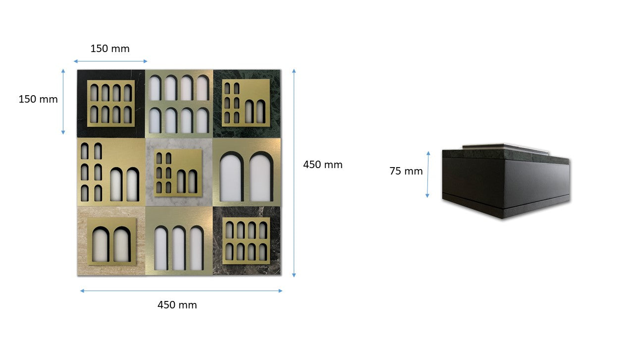 Palm Jumeirah Wall Lights - 9 PIECES WALL LIGHT v2