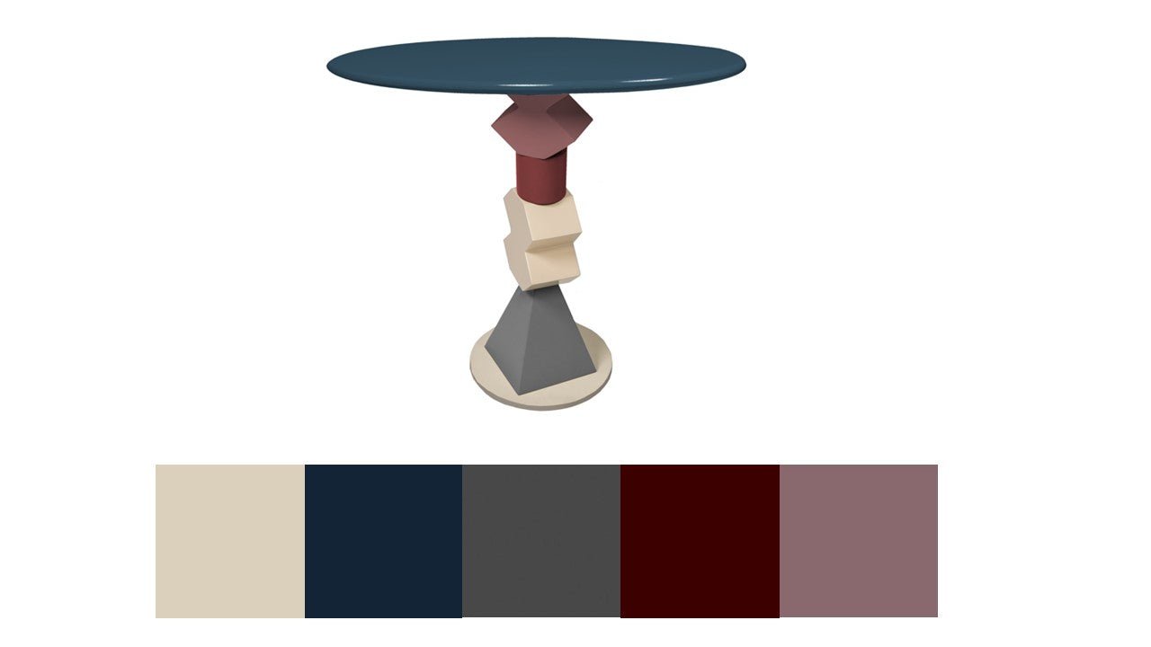 Dining table multicolor - 4 people