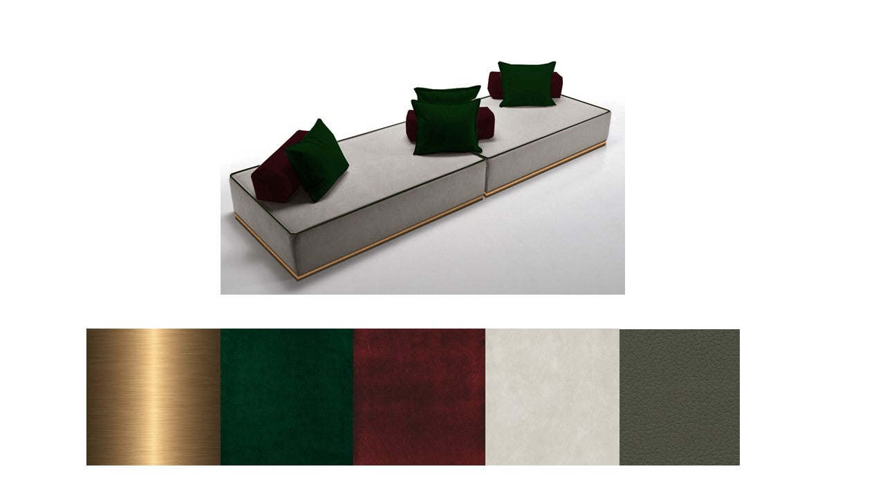 Modular rectangular sofas - two set