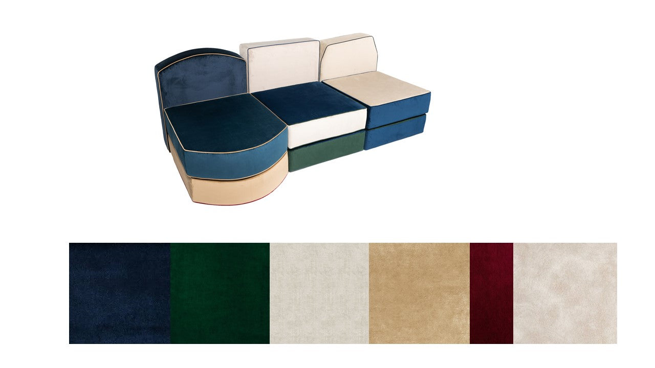 Three seat sofa mixed colors