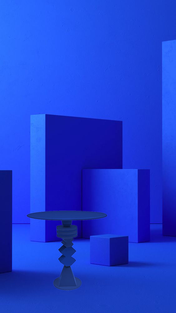 Blue Dining table - 4 people