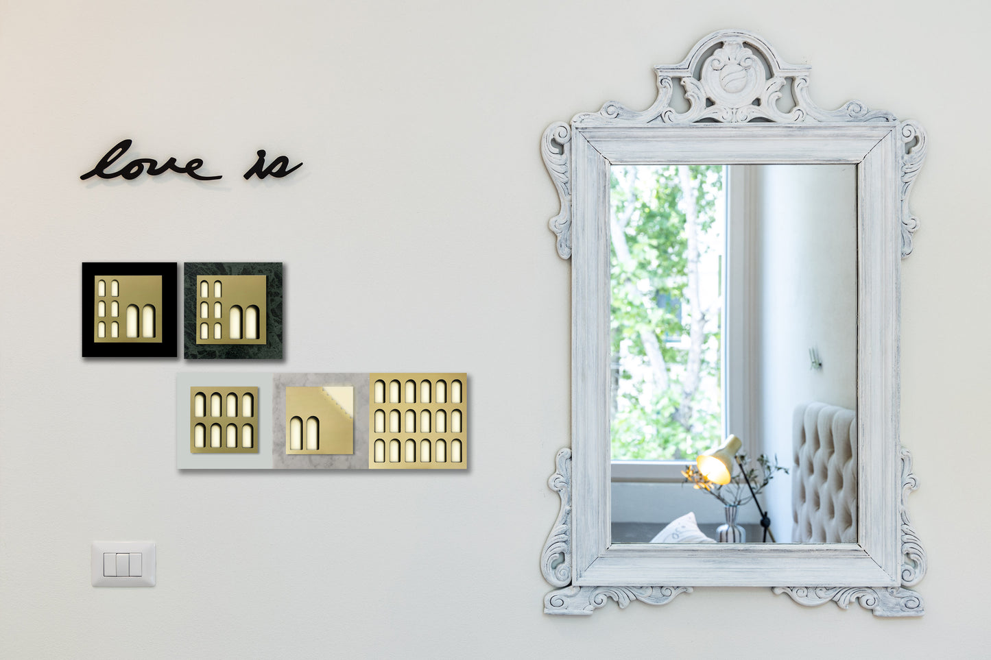 Palm Jumeirah Wall Lights - 3 PIECES WALL LIGHT v4 Horizontal
