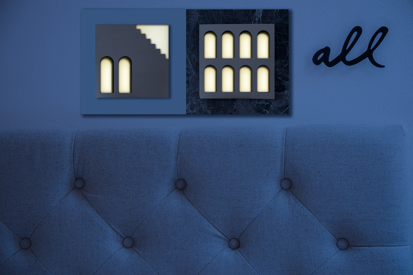 Palm Jumeirah Wall Lights - 2 PIECES WALL LIGHT v3 Horizontal