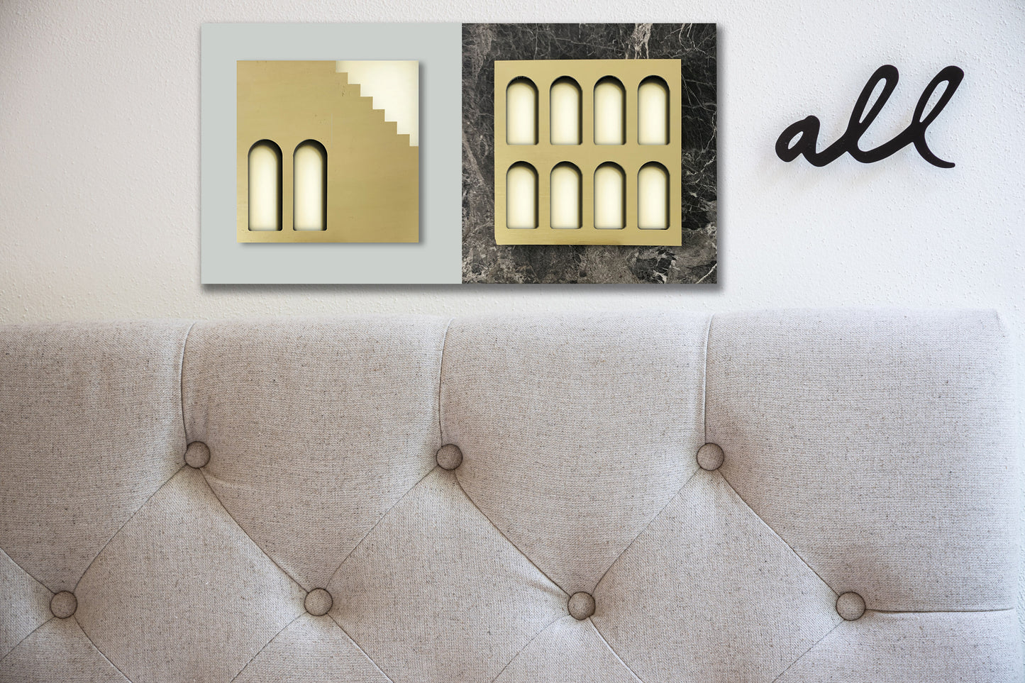 Palm Jumeirah Wall Lights - 2 PIECES WALL LIGHT v4 Horizontal