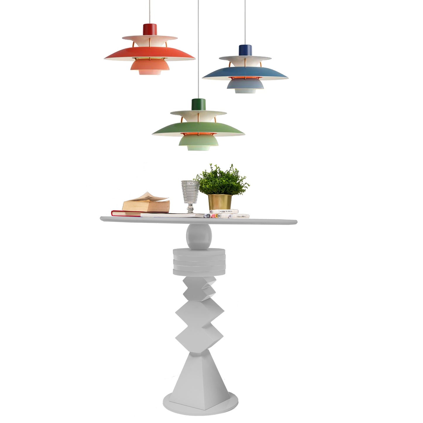 White Dining table - 4 people