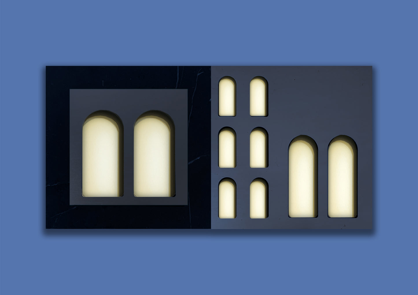 Palm Jumeirah Wall Lights - 2 PIECES WALL LIGHT v2 Horizontal