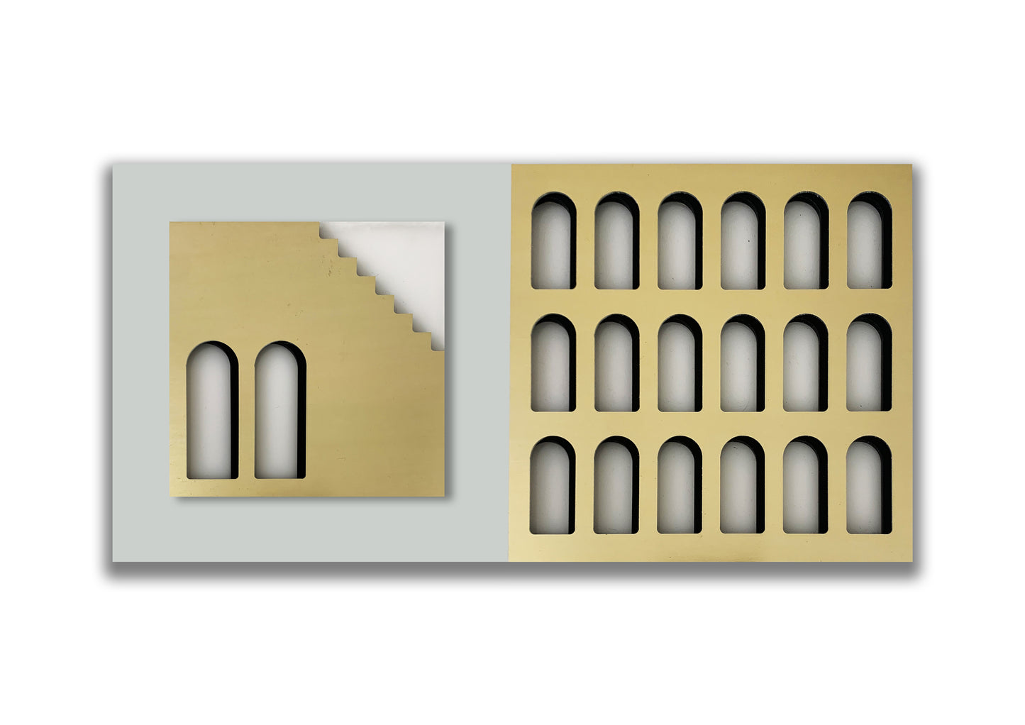 Palm Jumeirah Wall Lights - 2 PIECES WALL LIGHT v1 Horizontal