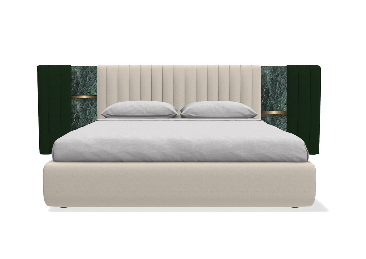 Green shades bed