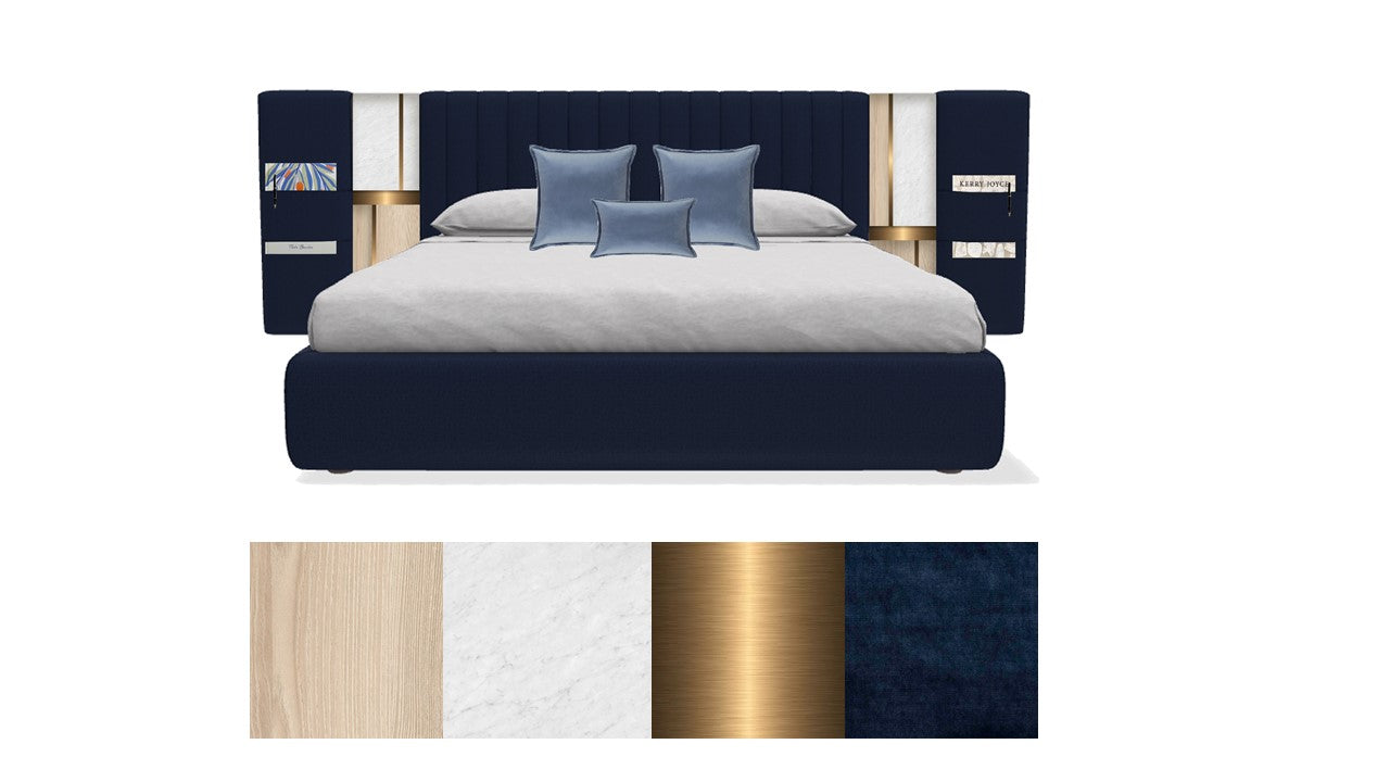 Blue bed