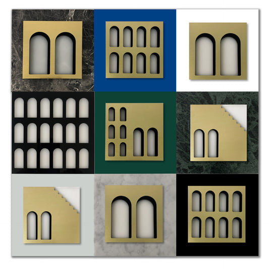 Palm Jumeirah Wall Lights - 9 PIECES  WALL LIGHT v1