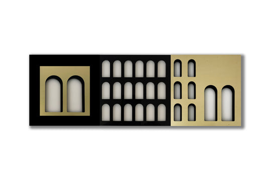 Palm Jumeirah Wall Lights - 3 PIECES  WALL LIGHT v2 Horizontal