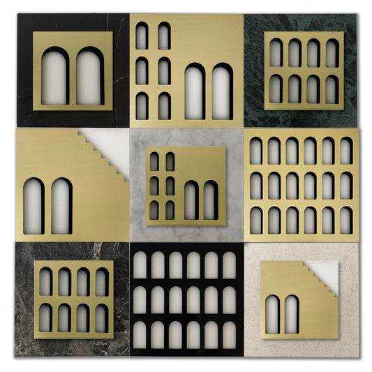Palm Jumeirah Wall Lights - 9 PIECES  WALL LIGHT v2