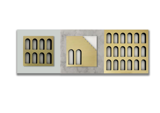 Palm Jumeirah Wall Lights - 3 PIECES  WALL LIGHT v3 Horizontal