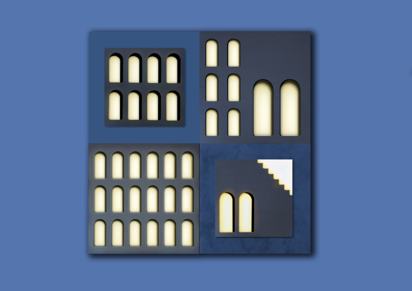 Palm Jumeirah Wall Lights - 4 PIECES  WALL LIGHT v3