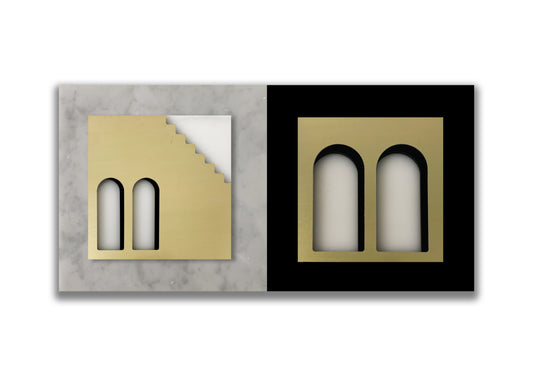 Palm Jumeirah Wall Lights - 2 PIECES  WALL LIGHT v5 Horizontal