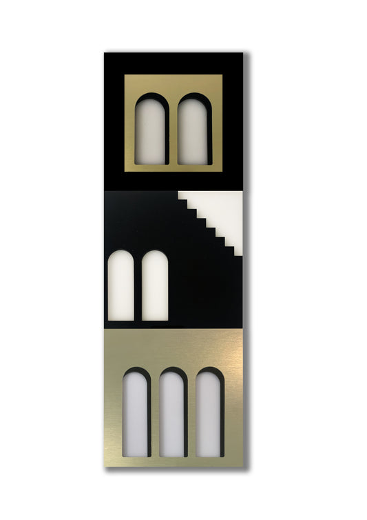 Palm Jumeirah Wall Lights - 3 PIECES  WALL LIGHT v6 Vertical