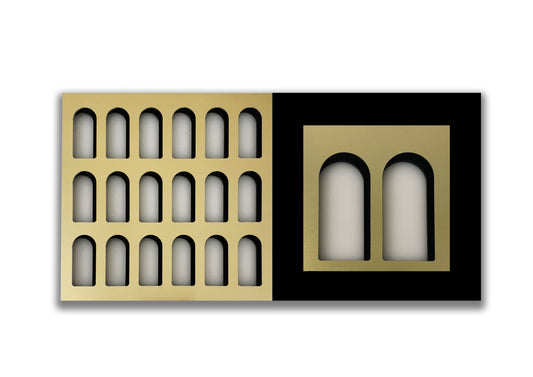 Palm Jumeirah Wall Lights - 2 PIECES  WALL LIGHT v7 Horizontal