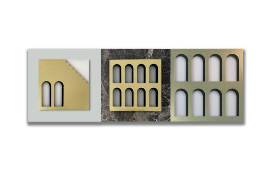Palm Jumeirah Wall Lights - 3 PIECES  WALL LIGHT v7 Horizontal
